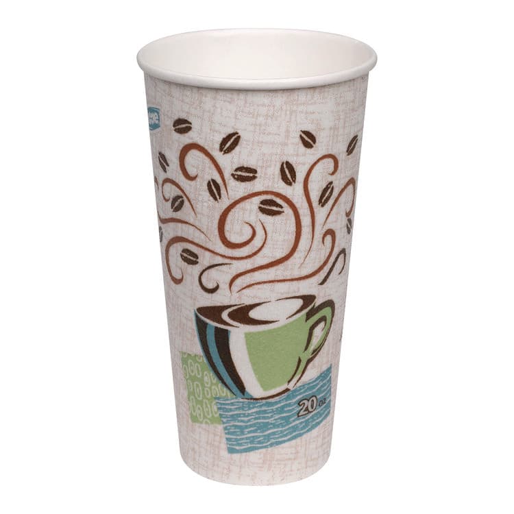 DIXIE FOOD SERVICE PerfecTouch Paper Hot Cups, 20 oz, Coffee Haze Design, 25/Pack (DXE5320CDPK)