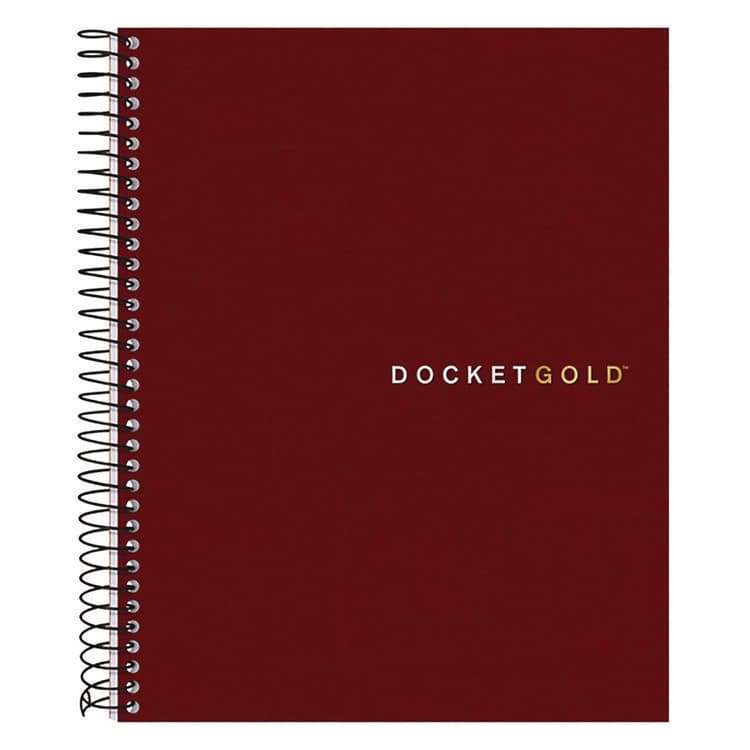 TOPS BUSINESS FORMS Docket Gold Planner, Project-Management Format with Narrow Ruling, Black Paperboard Cover, (70) 8.5 x 6.75 Sheets (TOP63754)
