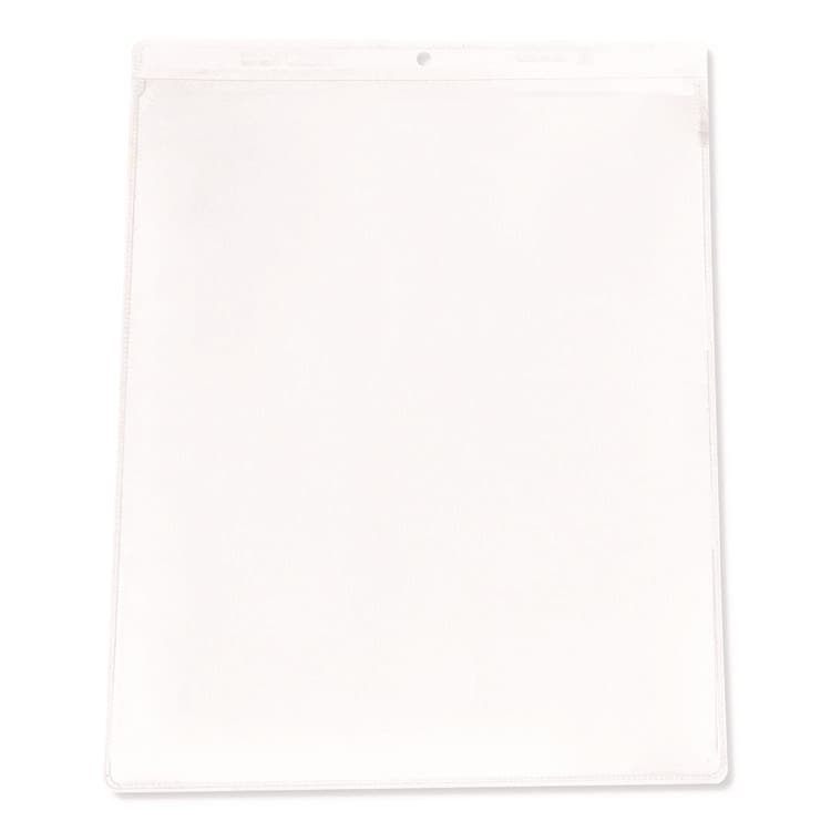 C-LINE PRODUCTS, Clear Vinyl Shop Ticket Holders, Super Heavy-Duty, Top Load 9 x 12 Insert, Clear Front, 50/Box (CLI80912)