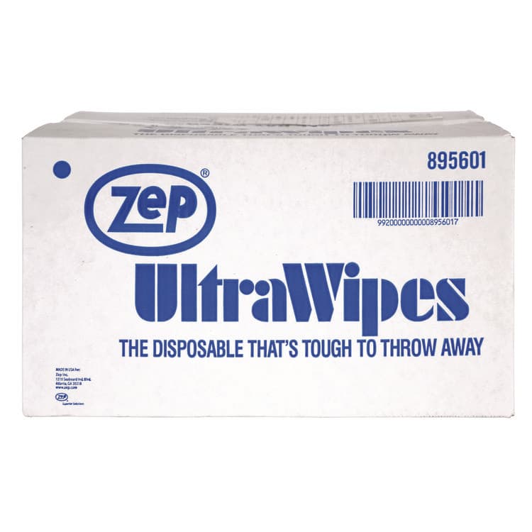 ZEP . Ultra Wipes, 1-Ply, 14 x 12, Blue, 450/Carton (ZPE895601) thumbnail 2