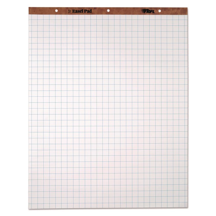 TOPS BUSINESS FORMS Easel Pads, Quadrille Rule (1 sq/in), (50) White 27 x 34 Sheets, 4/Carton (TOP7900) thumbnail 2