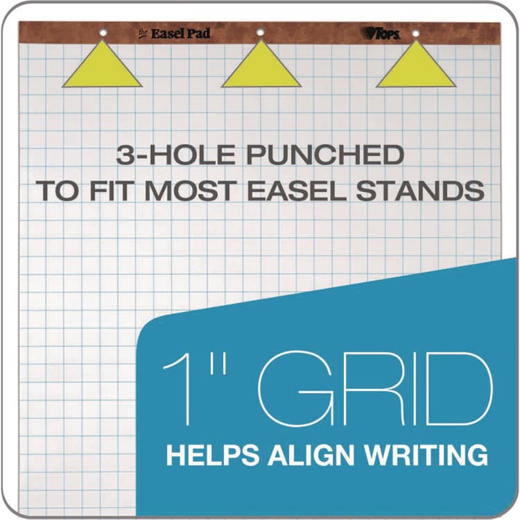 TOPS BUSINESS FORMS Easel Pads, Quadrille Rule (1 sq/in), (50) White 27 x 34 Sheets, 4/Carton (TOP7900) thumbnail 4