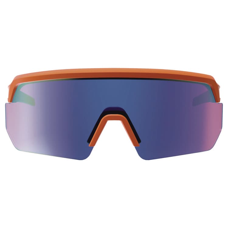 ERGODYNE CORPORATION Skullerz AEGIR Anti-Scratch Enhanced Anti-Fog Safety Glasses, Orange Half Frame, Polarized Mirrored Blue Single Lens (EGO55062) thumbnail 2