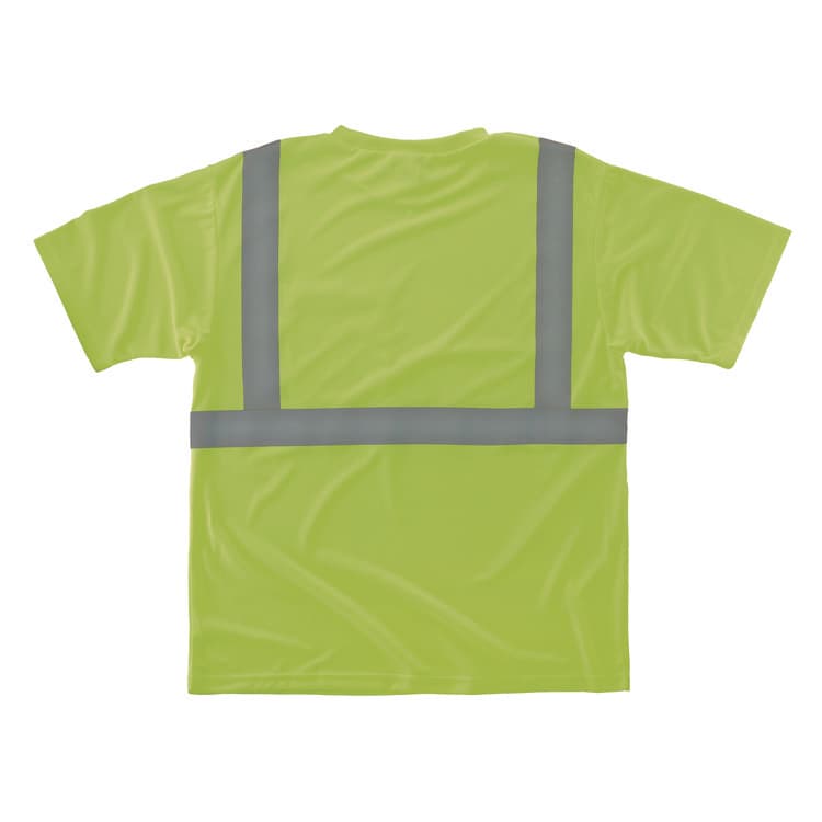 TENACIOUS HOLDINGS, . GloWear 8289-ECO Class 2 Recycled Hi-Vis T-Shirt, 3X-Large, Lime (EGO21537) thumbnail 2