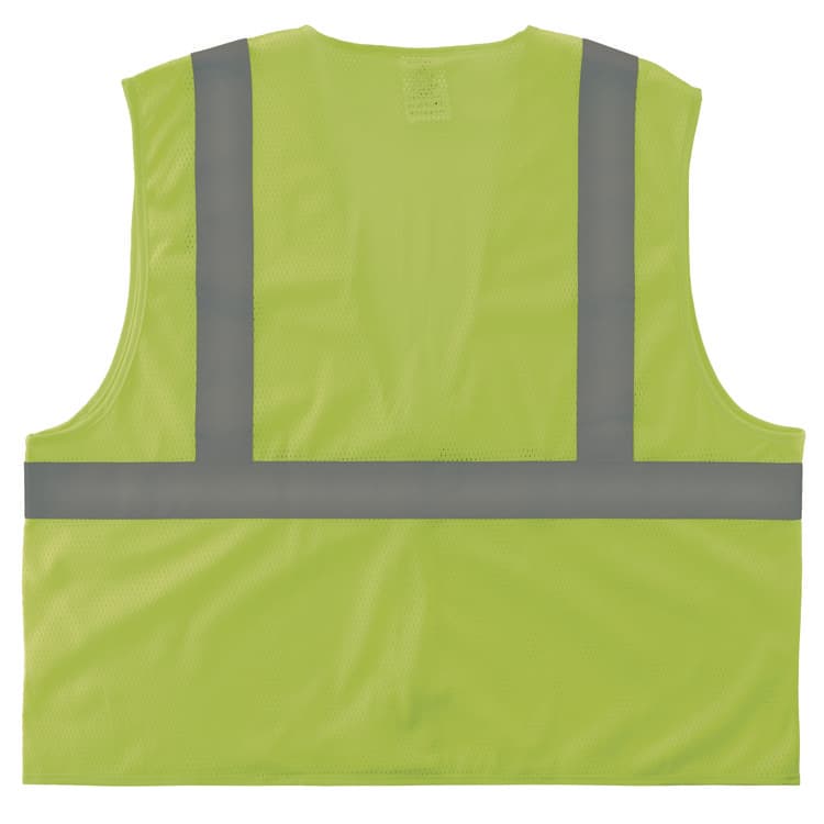 TENACIOUS HOLDINGS, . GloWear 8205HL-ECO Class 2 Recycled Hi-Vis Vest, Mesh, Polyester, X-Small, Lime (EGO21981) thumbnail 2