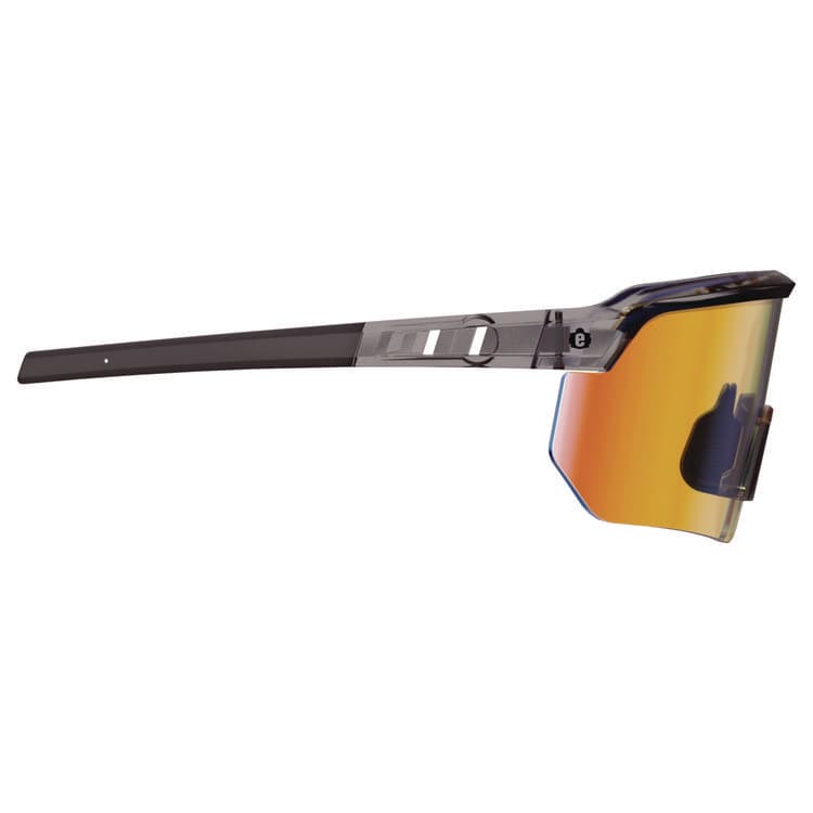 ERGODYNE CORPORATION Skullerz AEGIR Anti-Scratch Enhanced Anti-Fog Safety Glasses, Clear Smoke Half Frame, Polarized Mirrored Orange Single Lens (EGO55060) thumbnail 4
