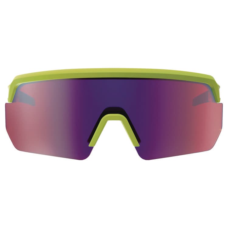 ERGODYNE CORPORATION Skullerz AEGIR Anti-Scratch Enhanced Anti-Fog Safety Glasses, Lime Half Frame, Polarized Mirrored Purple Single Lens (EGO55061) thumbnail 2