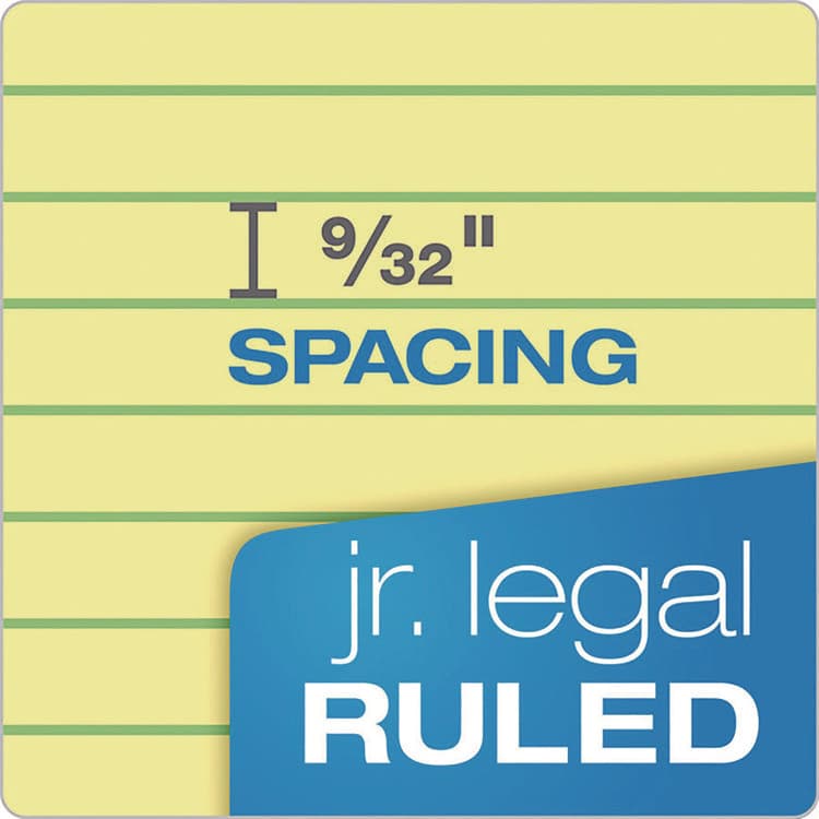 TOPS BUSINESS FORMS Second Nature Recycled Ruled Pads, Narrow Rule, (50) Canary Yellow 5 x 8 Sheets, Dozen (TOP74840) thumbnail 4