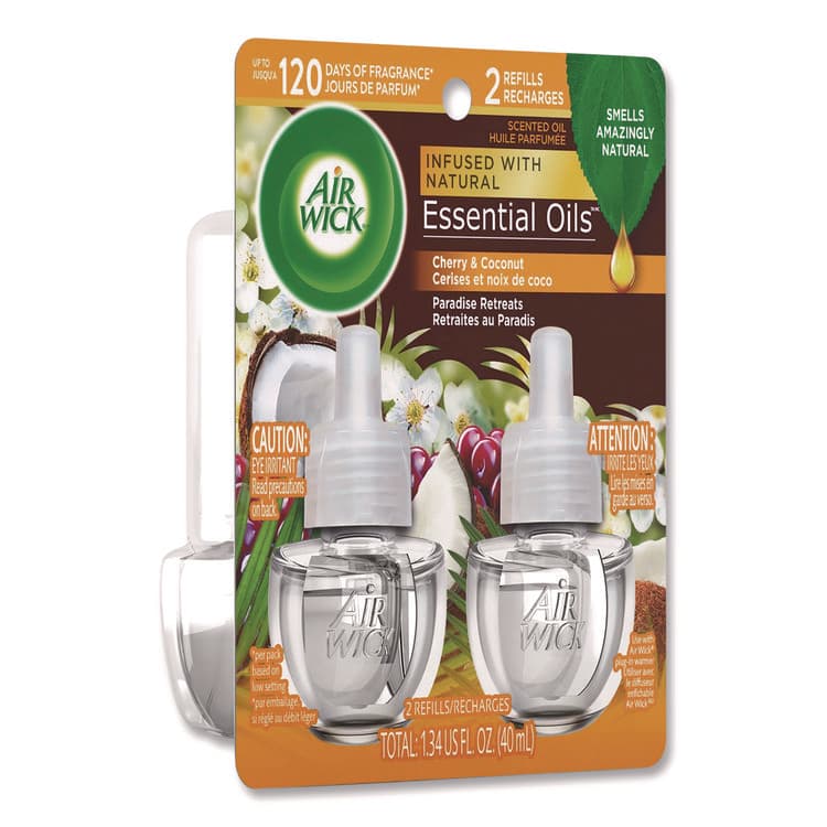 RECKITT BENCKISER Scented Oil Refills, Paradise Retreat, 0.67 oz, 2/Pack (RAC91110PK) thumbnail 4