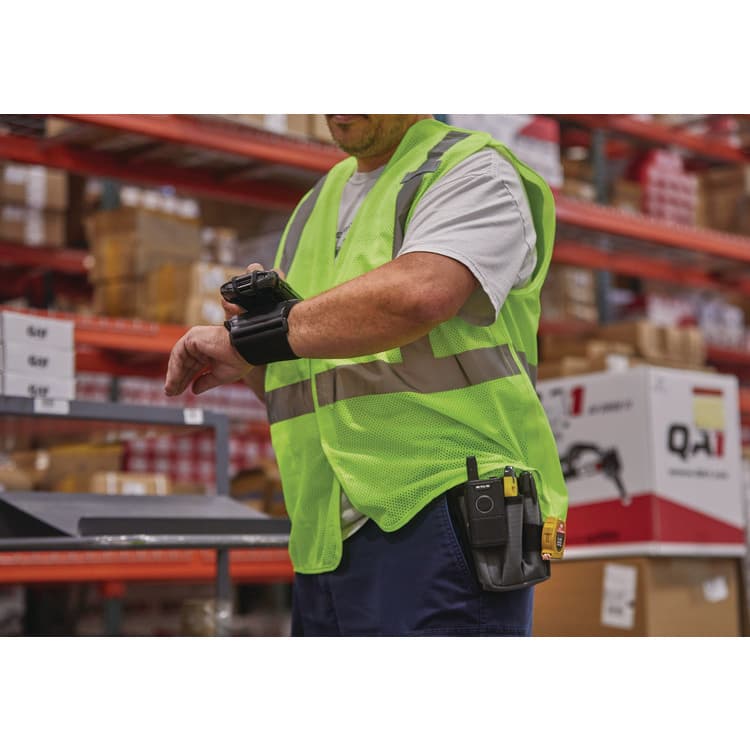 TENACIOUS HOLDINGS, . GloWear 8205HL-ECO Class 2 Recycled Hi-Vis Vest, Mesh, Polyester, 2X-Large/3X-Large, Lime (EGO21987) thumbnail 4