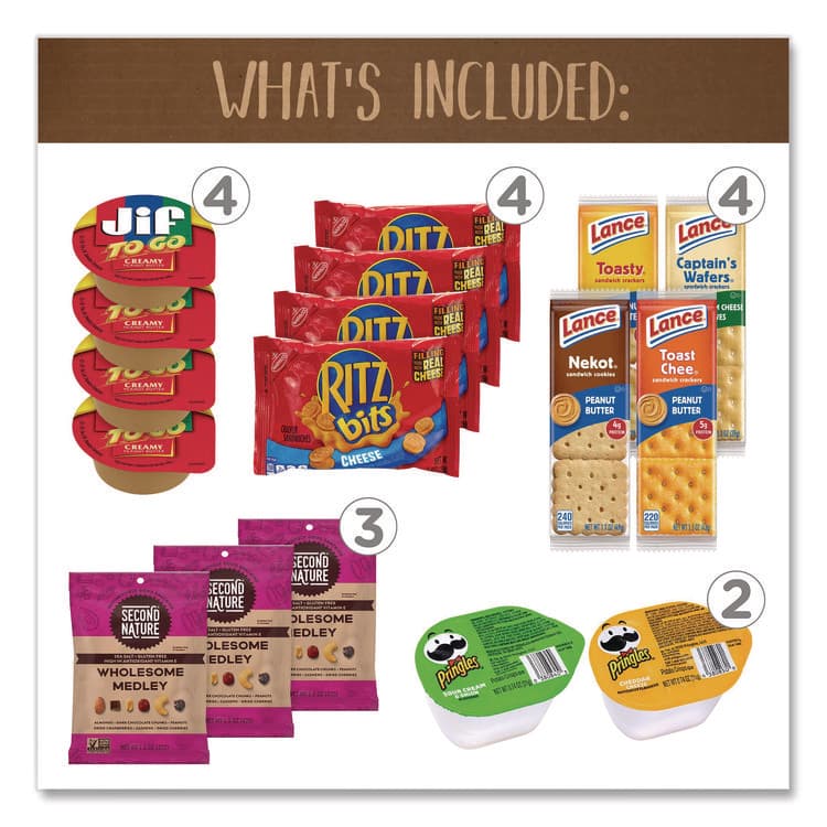 SNACK BOX PROS On The Go Snack Box, 27 Assorted Snacks/Box (GRR700S0009) thumbnail 2