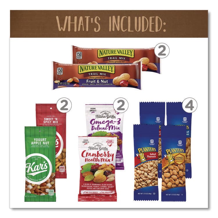 SNACK BOX PROS On The Go Snack Box, 27 Assorted Snacks/Box (GRR700S0009) thumbnail 3