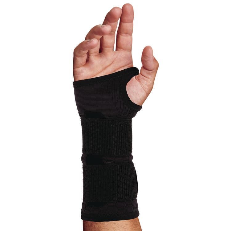 TENACIOUS HOLDINGS, . ProFlex 685 Wrist Support Sleeve with Double Strap, Medium, Fits Left Hand/Right Hand, Black (EGO16617) thumbnail 3