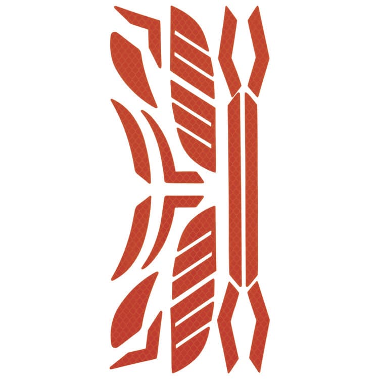 TENACIOUS HOLDINGS, . Skullerz 8961 Reflective Hard Hat and Safety Helmet Sticker Kit, 18 Assorted Stickers, Orange (EGO61101)