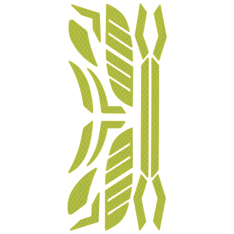 TENACIOUS HOLDINGS, . Skullerz 8961 Reflective Hard Hat and Safety Helmet Sticker Kit, 18 Assorted Stickers, Yellow (EGO61102)