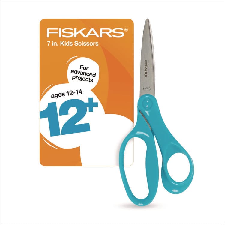 FISKARS MANUFACTURING CORP Student Scissors, Pointed Tip, 7" Long, Offset Assorted Color Handle (FSK1068911) thumbnail 4