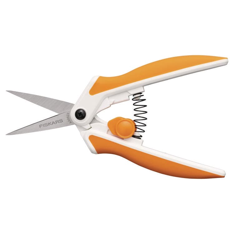 FISKARS MANUFACTURING CORP Micro-Tip Easy Action Scissors, 6.1" Long, 1.75" Cut Length, Orange/White Handle (FSK1069767) thumbnail 2