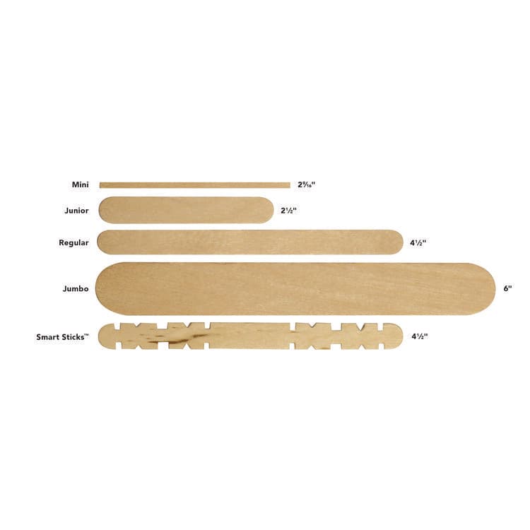 PACON CORPORATION Natural Wood Craft Sticks, 6 x 0.75, 500/Box (CKC377601) thumbnail 2