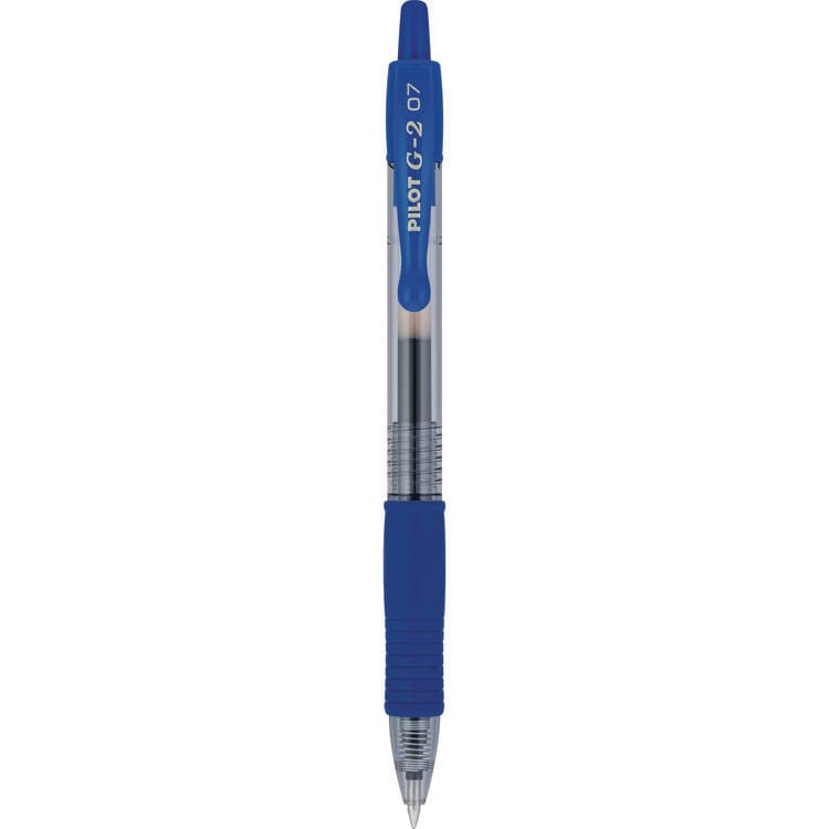PILOT CORP. OF AMERICA G2 Premium Gel Pen Convenience Pack, Retractable, Fine 0.7 mm, Blue Ink, Smoke/Blue Barrel, 36/Pack (PIL84066) thumbnail 2