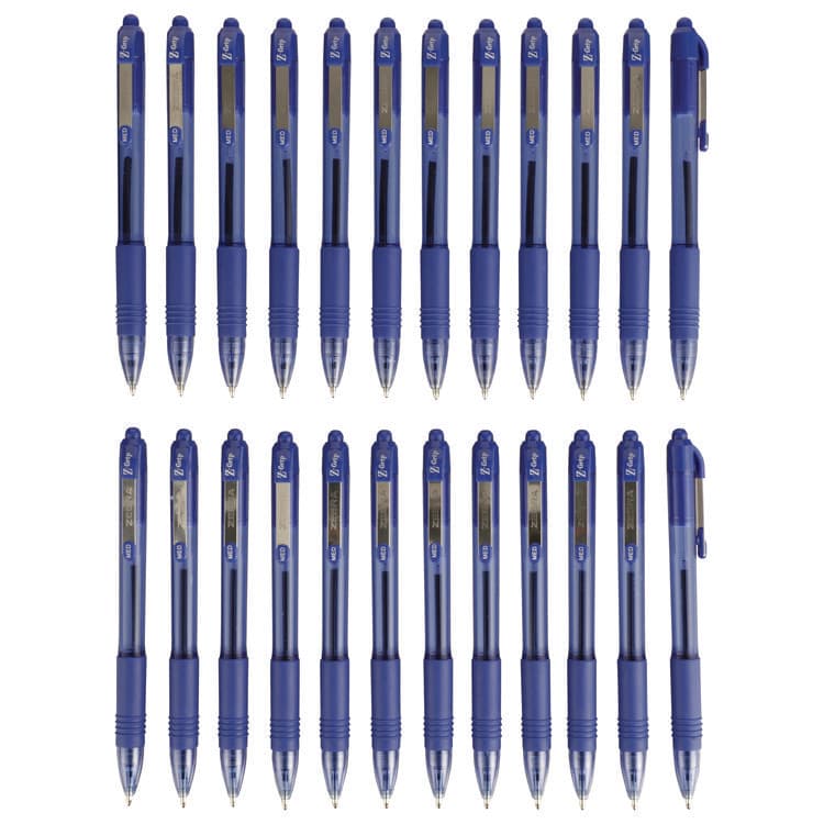 ZEBRA PEN CORP. Z-Grip Ballpoint Pen, Retractable, Medium 1 mm, Blue Ink, Translucent Blue/Blue Barrel, 24/Pack (ZEB12225) thumbnail 2