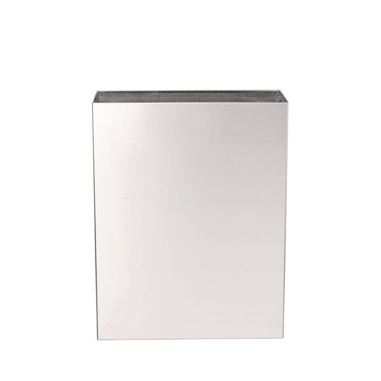 ALPINE INDUSTRIES Stainless Steel Surface-Mounted Waste Receptacle, 6.4 gal, Brushed Stainless Steel (ALHALP491)