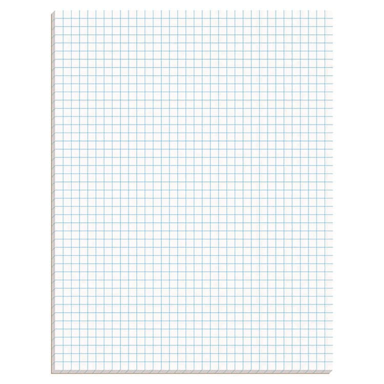 AMPAD/DIV. OF AMERCN PD&PPR Quadrille Pads, Quadrille Rule (4 sq/in), (50) White 8.5 x 11 Sheets (TOP22030C)