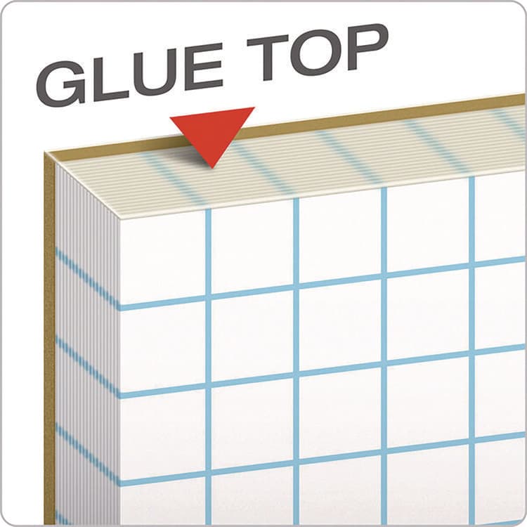 AMPAD/DIV. OF AMERCN PD&PPR Quadrille Pads, Quadrille Rule (4 sq/in), (50) White 8.5 x 11 Sheets (TOP22030C) thumbnail 3