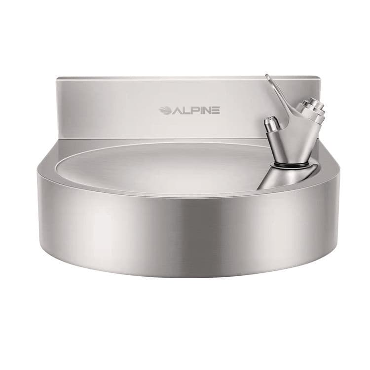 ALPINE INDUSTRIES Wall-Mounted Indoor/Outdoor Water Fountain, Single-Level, Non-Filtered, Non-Refrigerated, Silver (ALHALP70001) thumbnail 4