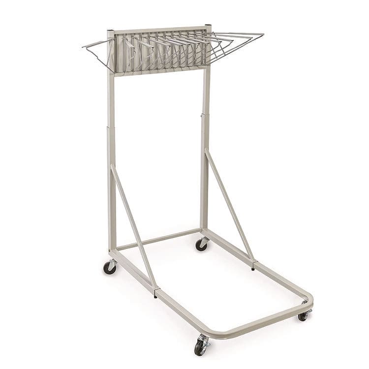 ADIROFFICE Blueprint Storage Cabinet Rolling Stand, Assorted Document Sizes Accommodated, 27" x 28.5" to 46.5" x 46" to 66", Gray (ALHI613)