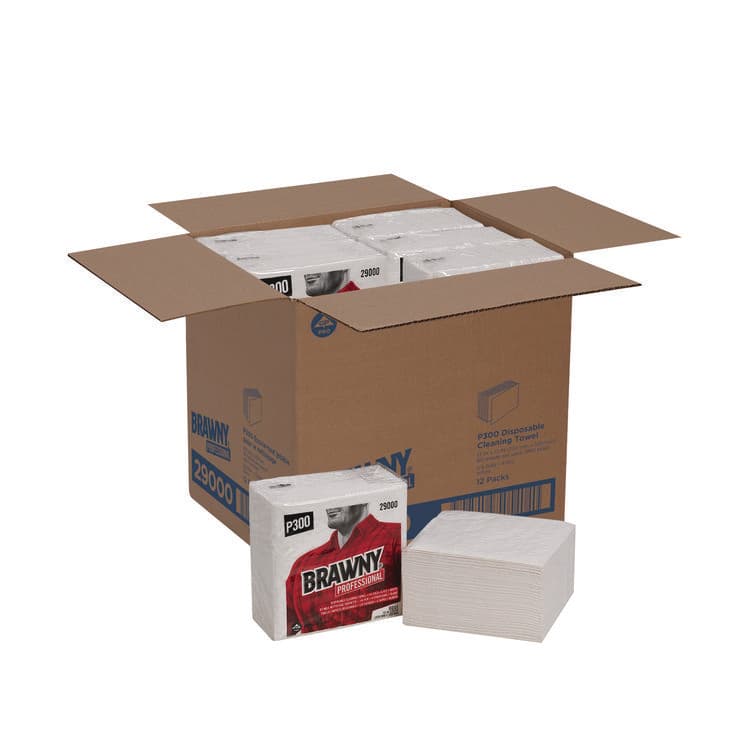 GEORGIA PACIFIC All Purpose Wipers, 3-Ply, 13 x 13, White, 80 Wipers/Pack, 12 Packs/Carton (GPC290) thumbnail 3