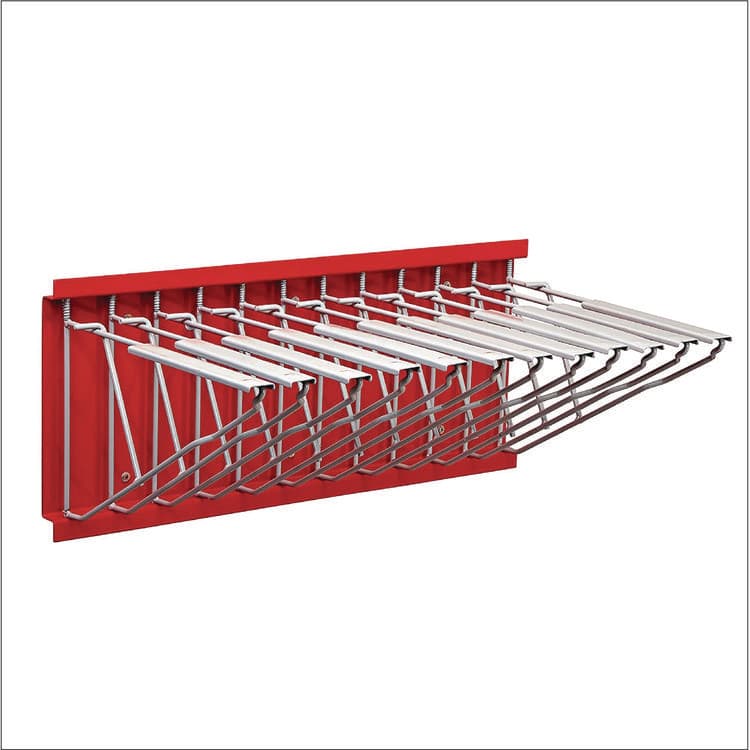 ADIROFFICE Large File Blueprint Pivot Wall Rack, Assorted Document Sizes Accommodated, 11" x 15.8" x 23.9", Red (ALHI617RED)