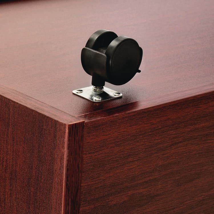 ADIROFFICE 20-Slot Mobile Rolling Wood Blueprint Storage Cabinet Roll File Large Document Organizer, 15.25 x 13.25 x 24.75, Mahogany (ALHI624MA) thumbnail 3