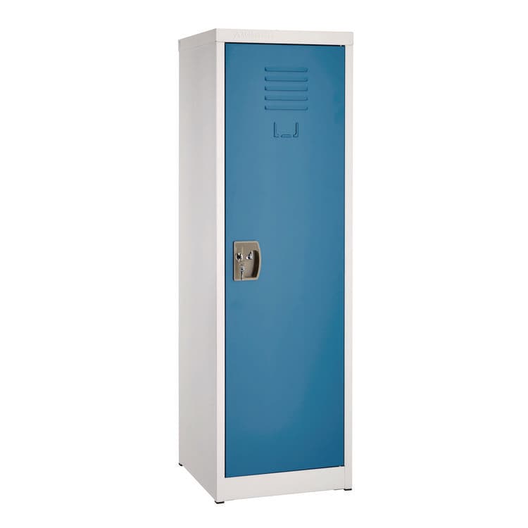ADIROFFICE Steel Storage Locker, 1 Compartment, 15 x 15 x 48, Blue (ALHI62901BLU)
