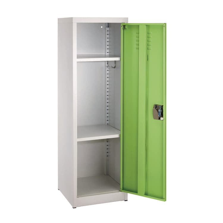 ADIROFFICE Steel Storage Locker, 1 Compartment, 15 x 15 x 48, Green (ALHI62901GRN) thumbnail 3