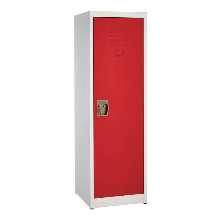 ADIROFFICE Steel Storage Locker, 1 Compartment, 15 x 15 x 48, Red (ALHI62901RED)