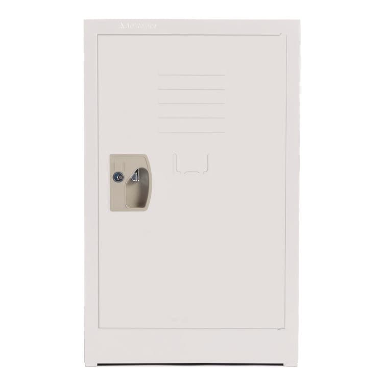 ADIROFFICE Steel Storage Locker, 1 Compartment, 15 x 15 x 24, White (ALHI62902WHI)