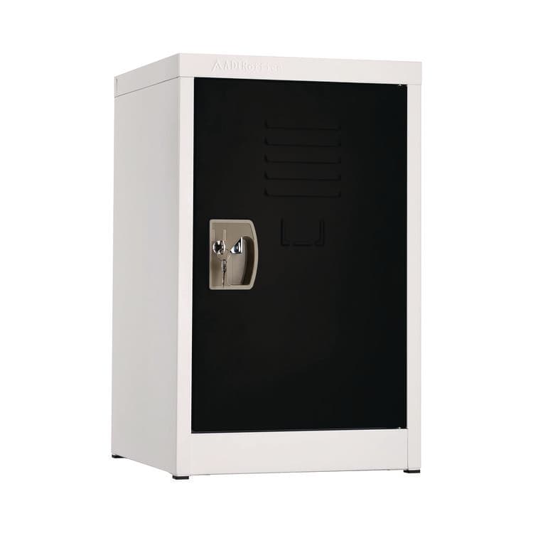 ADIROFFICE Steel Storage Locker, 1 Compartment, 15 x 15 x 24, Black (ALHI62902BLK)