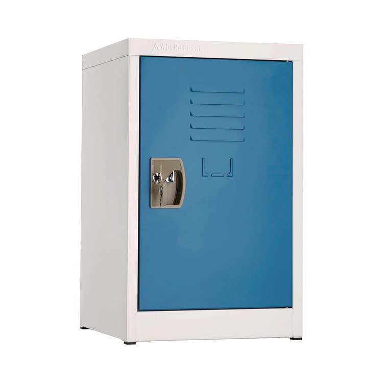 ADIROFFICE Steel Storage Locker, 1 Compartment, 15 x 15 x 24, Blue (ALHI62902BLU)