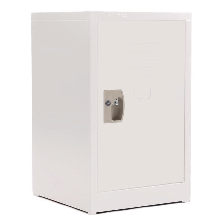 ADIROFFICE Steel Storage Locker, 1 Compartment, 15 x 15 x 24, White (ALHI62902WHI) thumbnail 2