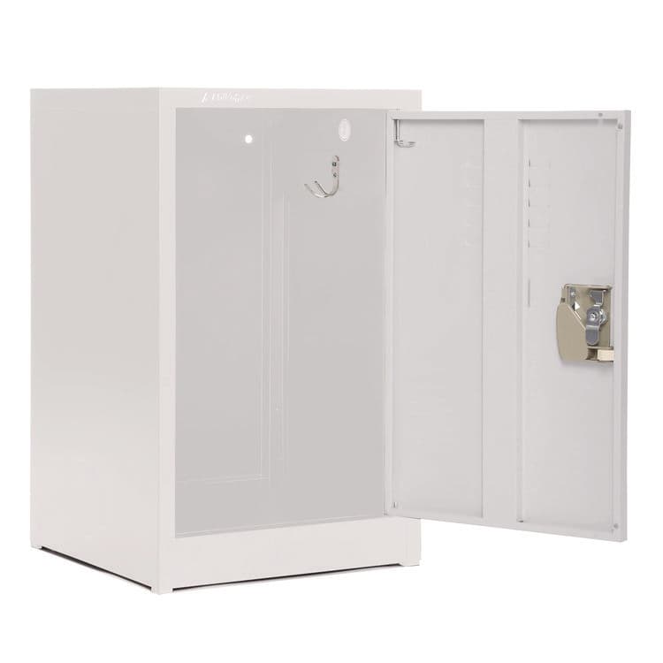 ADIROFFICE Steel Storage Locker, 1 Compartment, 15 x 15 x 24, White (ALHI62902WHI) thumbnail 4