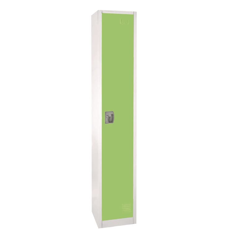 ADIROFFICE Steel Storage Locker, 1 Compartment, 12 x 12 x 72, Green (ALHI629201GRN)