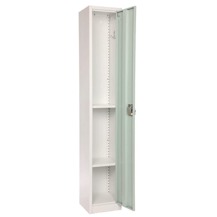 ADIROFFICE Steel Storage Locker, 1 Compartment, 12 x 12 x 72, Misty Green (ALHI629201MGRN) thumbnail 4