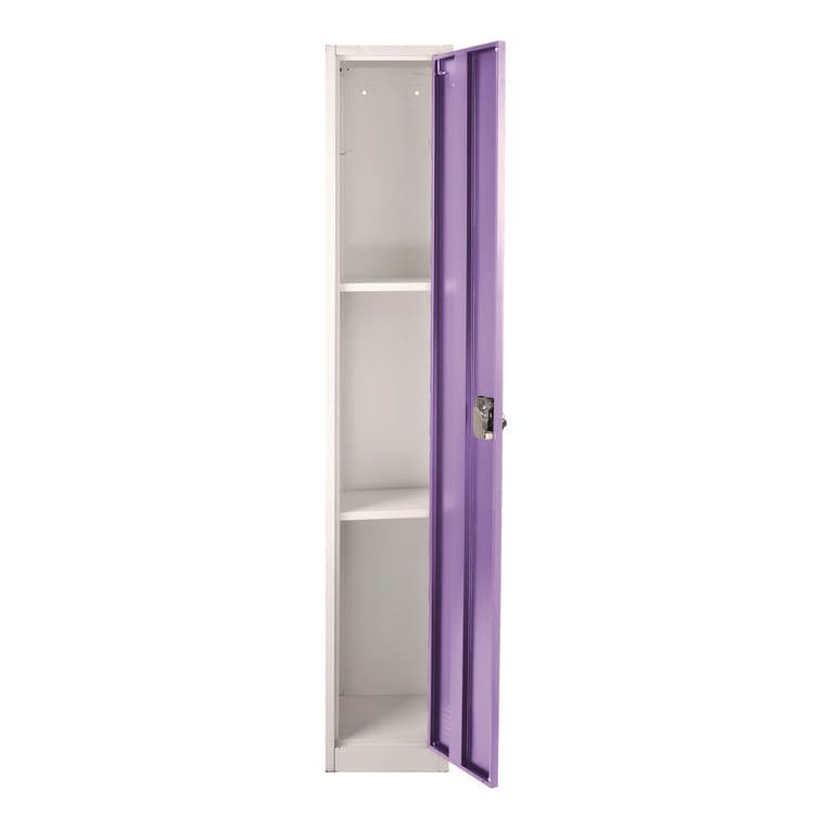 ADIROFFICE Steel Storage Locker, 1 Compartment, 12 x 12 x 72, Purple (ALHI629201PUR) thumbnail 3