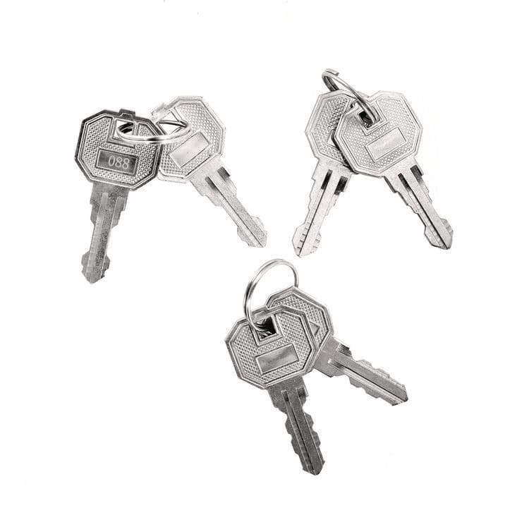 ADIROFFICE Steel Storage Locker, 3 Compartment, 12 x 12 x 72, Black (ALHI629203BLK) thumbnail 3