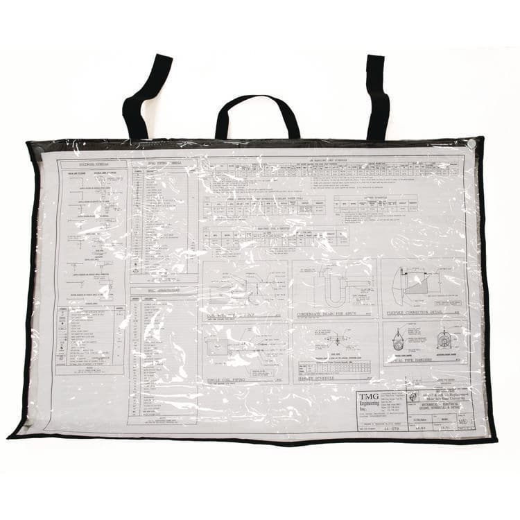 ADIROFFICE Large Document Protection Blueprint Plan Holder, Holds ARCH D (24" x 36"), Clear (ALHIPS2436)