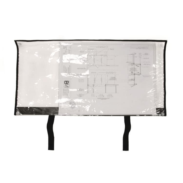 ADIROFFICE Large Document Protection Blueprint Plan Holder, Holds ARCH E (36" x 48"), Clear (ALHIPS3648)
