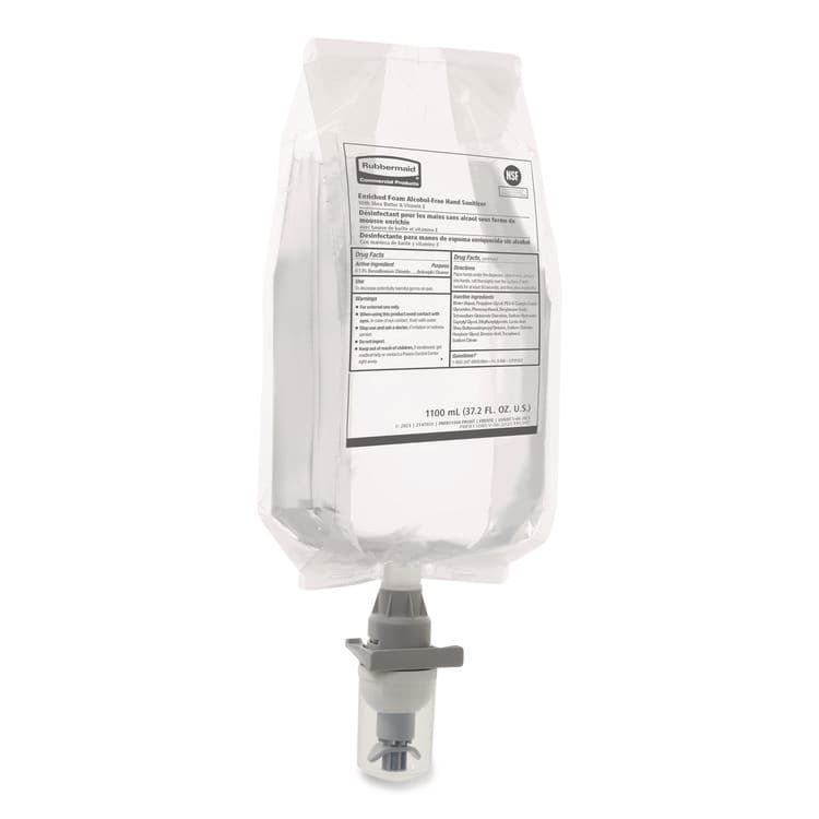 RUBBERMAID COMMERCIAL PROD. Auto Foam Refill Antibacterial Hand Soap, Fragrance-Free, 1,100 mL, 4/Carton (RCP2147027)