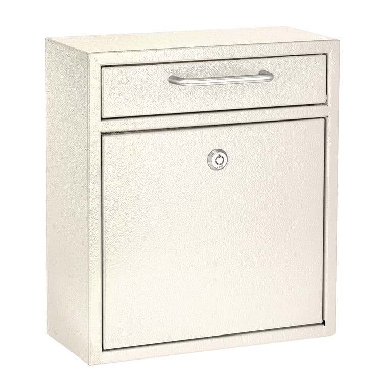 ADIROFFICE Medium Ultimate Wall Mounted Mail Box, 10.4 x 4.5 x 12, White (ALHI63105WHI)