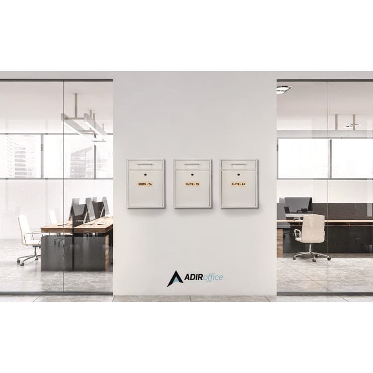 ADIROFFICE Large Ultimate Secure Drop Box Wall Mounted Mail Box, 11.2 x 4.7 x 16.2, White (ALHI63104WHI) thumbnail 4