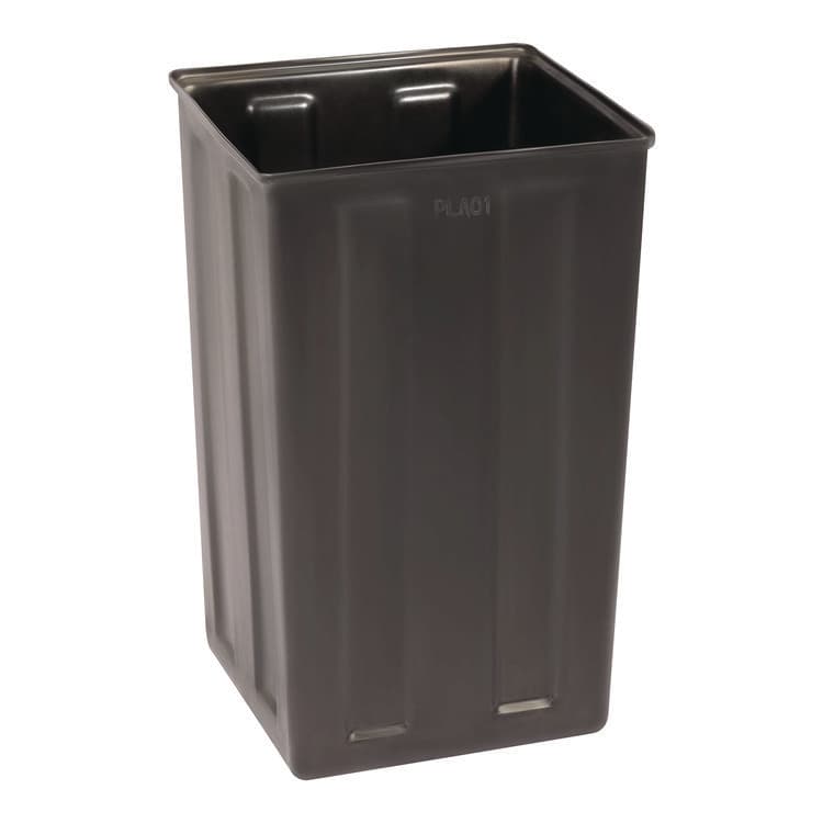 ALPINE INDUSTRIES 40 Gallon Rigid Plastic Waterproof Square Trash Can Insert Liner for Indoor/Outdoor Trash Can, Plastic, Black (ALHALPA01)